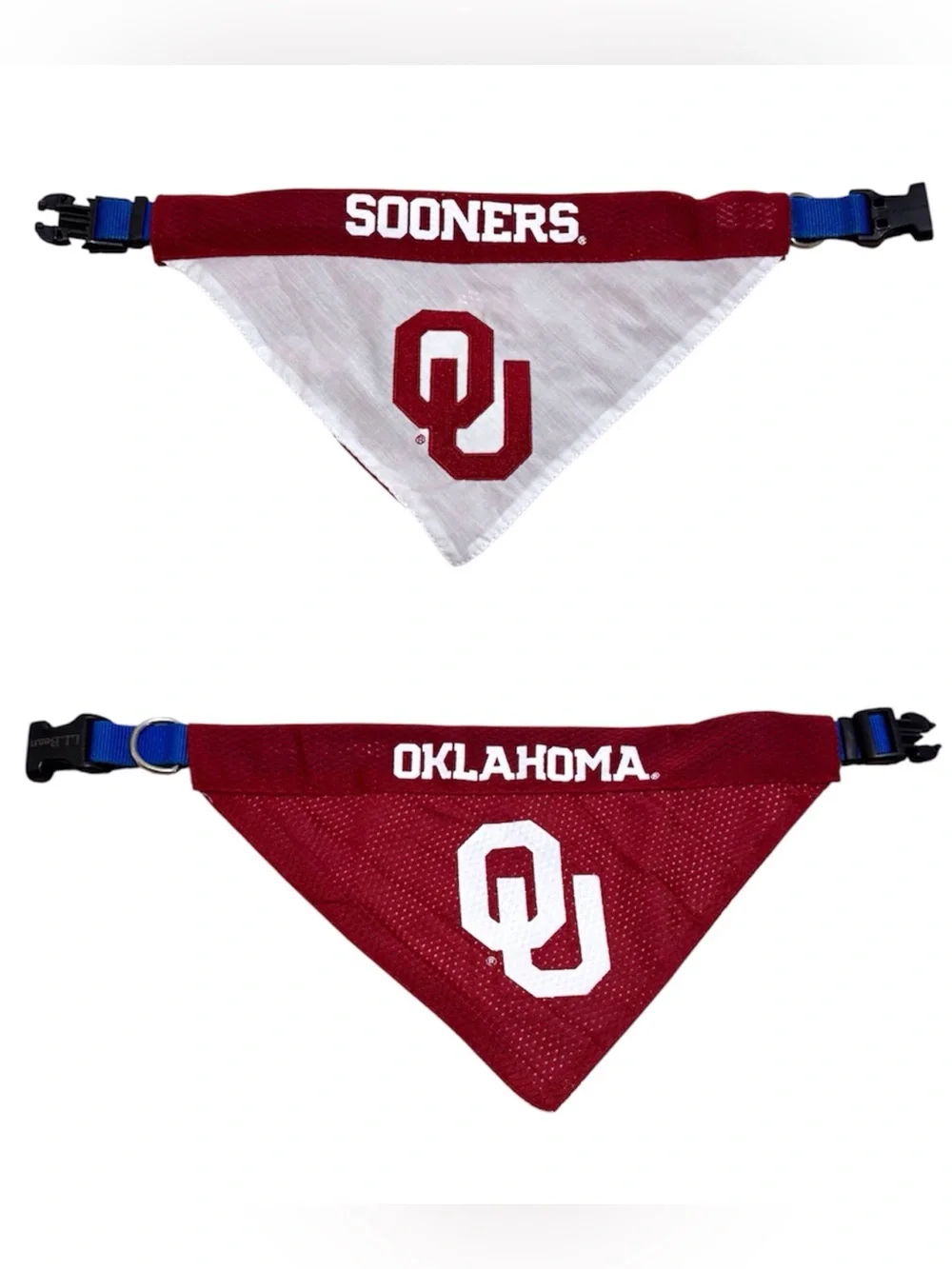 Pets First Oklahoma Sooners Reversible Pet Bandana + L.L. Bean Collar Included